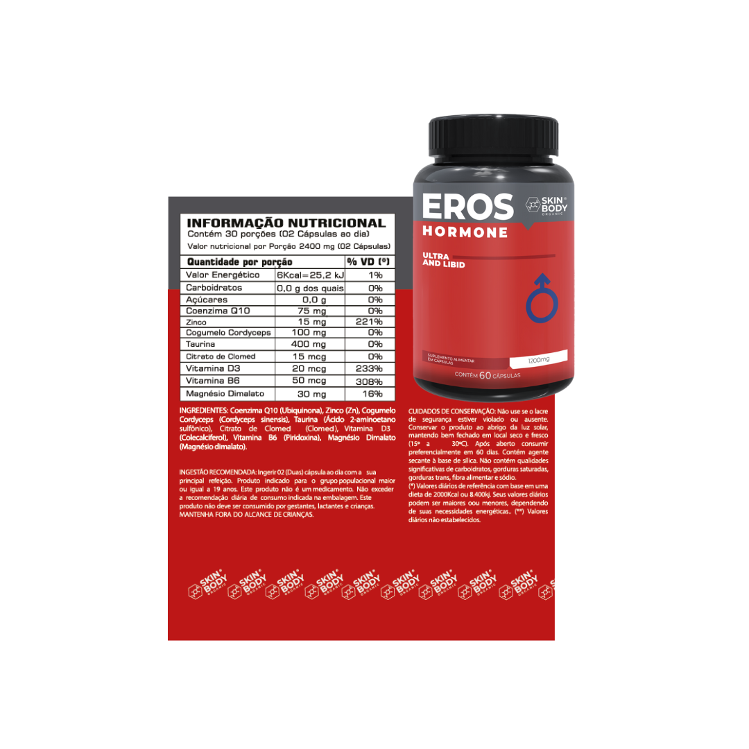 Eros Hormone Ultra - Sem Tadalafila