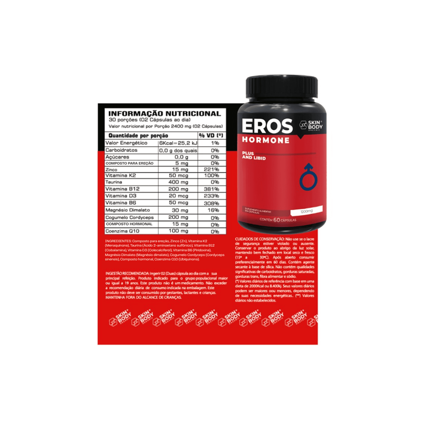 Eros Plus - Forte - Regulador de Testosterona