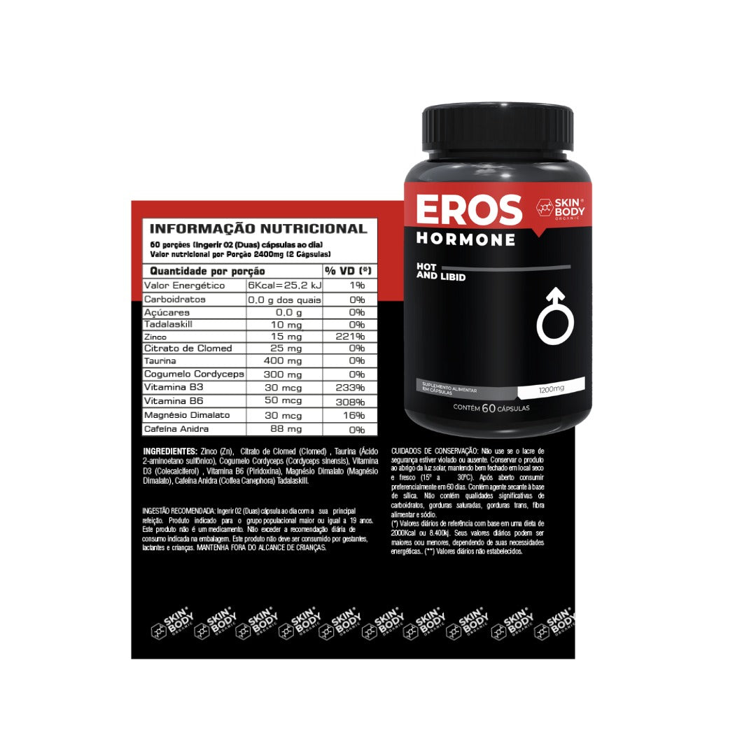 Eros Hormone Hot - Hiper Regulador de Testosterona